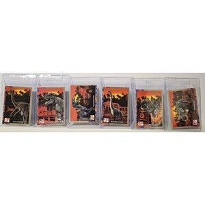 1993 Topps Jurassic Park Card Set Lot Of 6